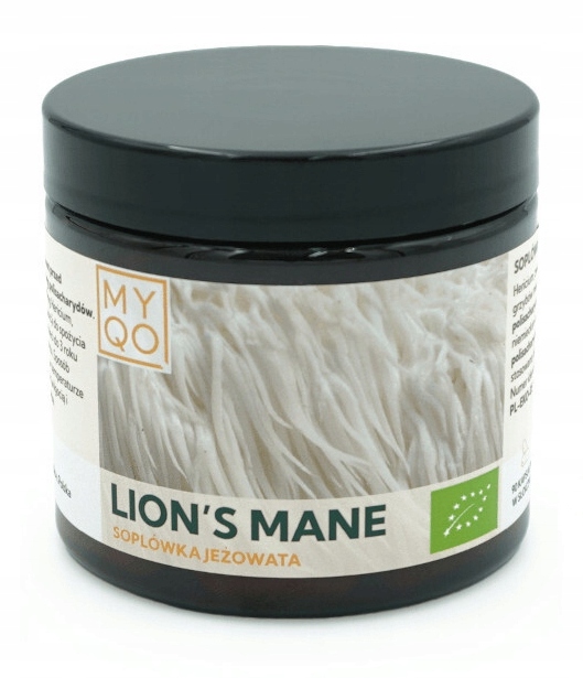 SOPLÓWKA JEŻOWATA BIO 30% Lion's mane Hericium PROSZEK 100G MyQo