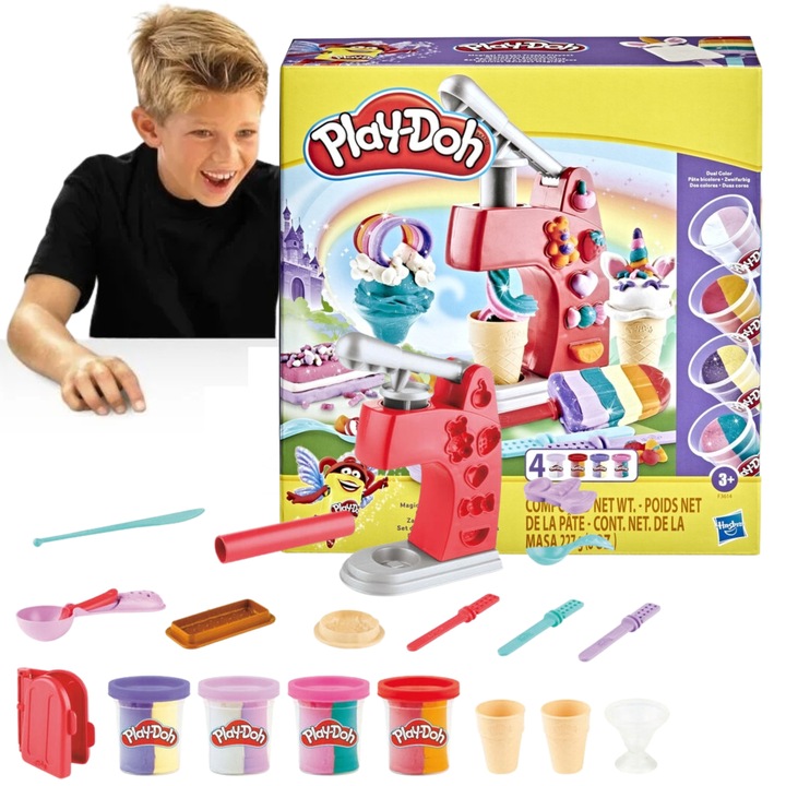 CIASTOLINA ZESTAW DLA DZIECI Play-Doh MAGICZNA LODZIARNIA HASBRO 3+