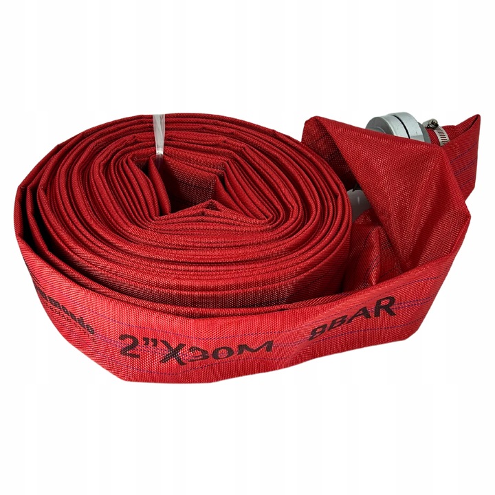 WĄŻ 2'' STRAŻACKI 30M DO WODY NAWADNIANIA PARCIANY SZAMBA GRUBY MOCNY