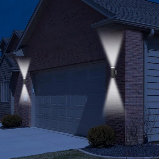 Lampy ścienne kinkiet zewnętrzne 2 szt stal