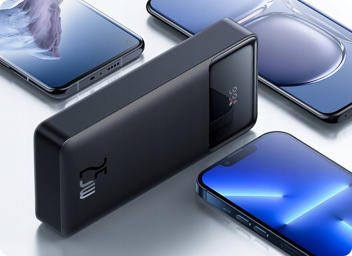 SZYBKI POWERBANK BASEUS 20000MAH 25W PD 3x USB USB-C 3A QC 3.0 UNIWERSALNY