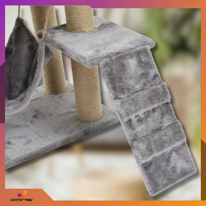 Drapak budka dla kota duży wysoki legowisko dla dużego kota drabinka słupek