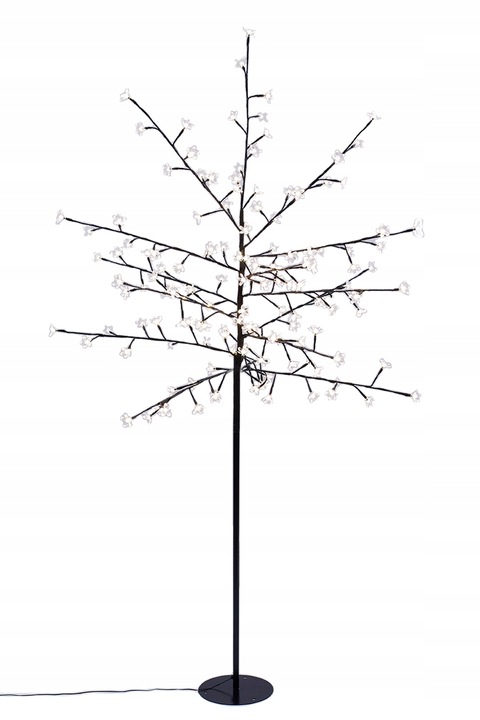 DRZEWKO LED 200 cm KWITNĄCY KWIAT WIŚNI DEKORACJA ŚWIĄTECZNA IP44 PILOT