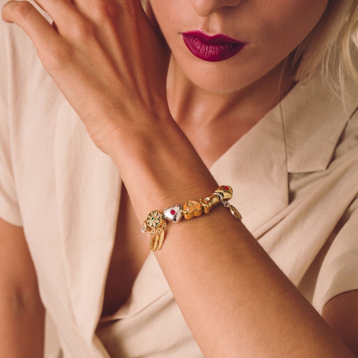 CHARMS srebro 925 koralik do bransoletek +GRAWER DANYCH prezent dla mamy