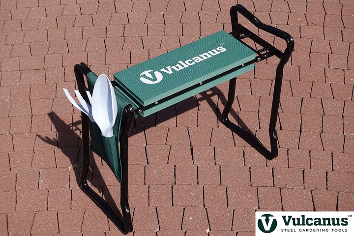 Stołek Metalowy Ogrodowy Taboret Składany Klęcznik Podkładka Taboret