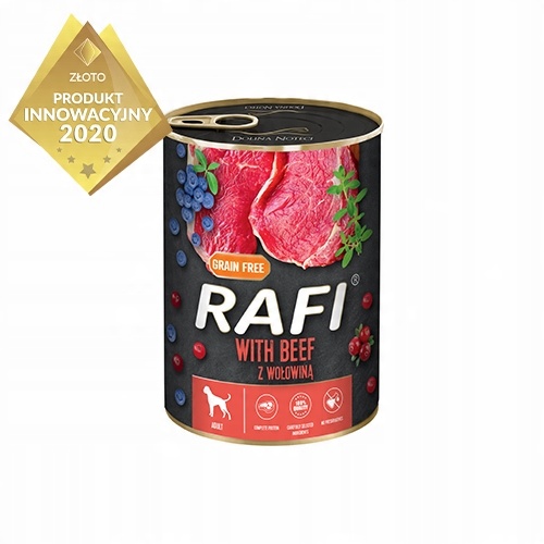 Karma mokra dla psa Rafi mix smaków 24x400 g