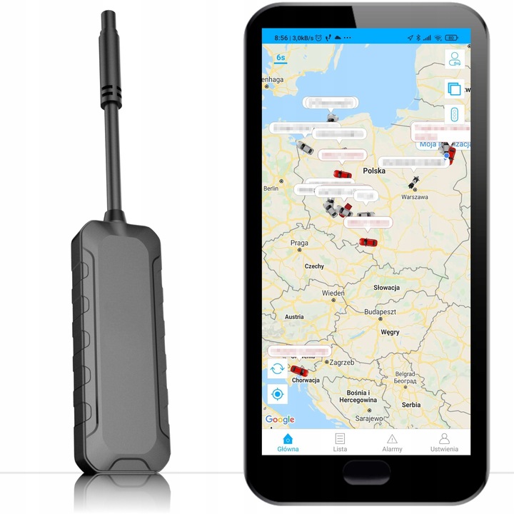 Lokalizator GPS mini Nadajnik Samochodowy Motocyklowy Pojazdu 9-90V SIM SMS