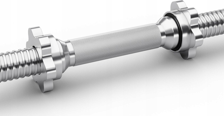 Gryfy do hantli Dumbbell Gryf Prosty Krótki Hantle 40cm 28mm 2szt. - Zipro