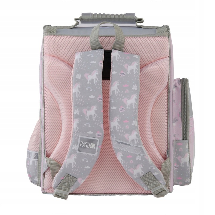 TORNISTER szkolny PASO JEDNOROŻEC PLECAK - klasa 1-3 -ZESTAW 5 el.