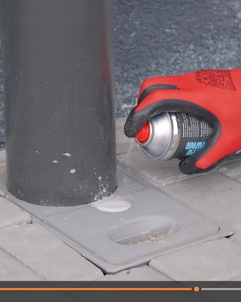 GUMA w sprayu Uszczelniacz do Kominków Okien Dachów BEZBARWNY 400ml Bauhus