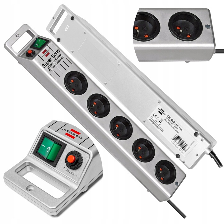 Listwa Zasilająca przedłużacz 5G Brennenstuhl 2,5m z wyłącznikiem