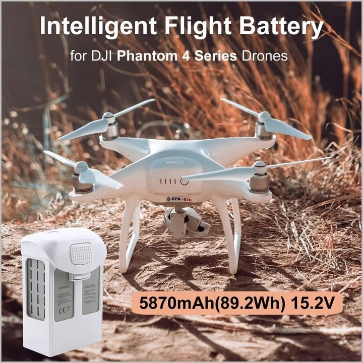 5870mAh Bateria do drona DJI Phantom 4/4 Advanced/4 Pro/4 Pro V2.0/4 RTK