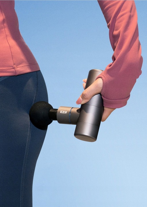 Aluminiowy pistolet do masażu Kica 4 głowice cellulit zakwasy