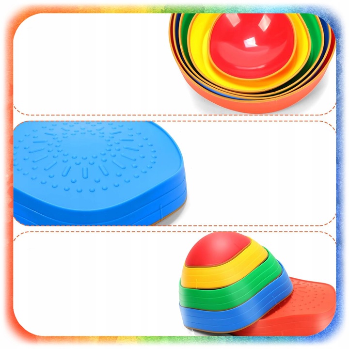 ŚCIEŻKA SENSORYCZNA XL KAMIENIE BALANSUJĄCE DLA DZIECI TRENING RÓWNOWAGI