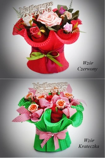 Super Prezent na urodziny imienin Oryginalny Praktyczny Bukiet z Ręczników