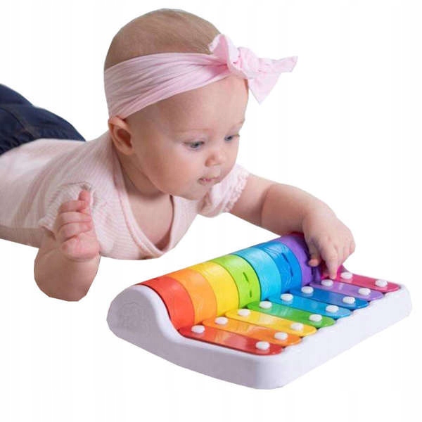 Ksylofon dla dzieci Instrument kolorowe grające Cymbałki Fat Brain Toys