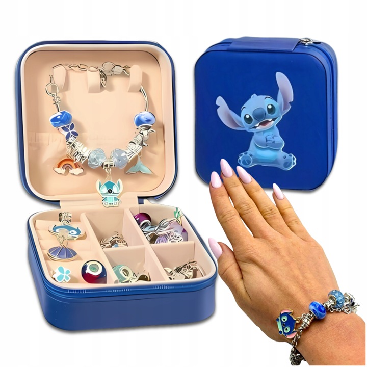 ZESTAW DO ROBIENIA BRANSOLETEK BIŻUTERII DLA DZIECI LILO I STITC 72 EL