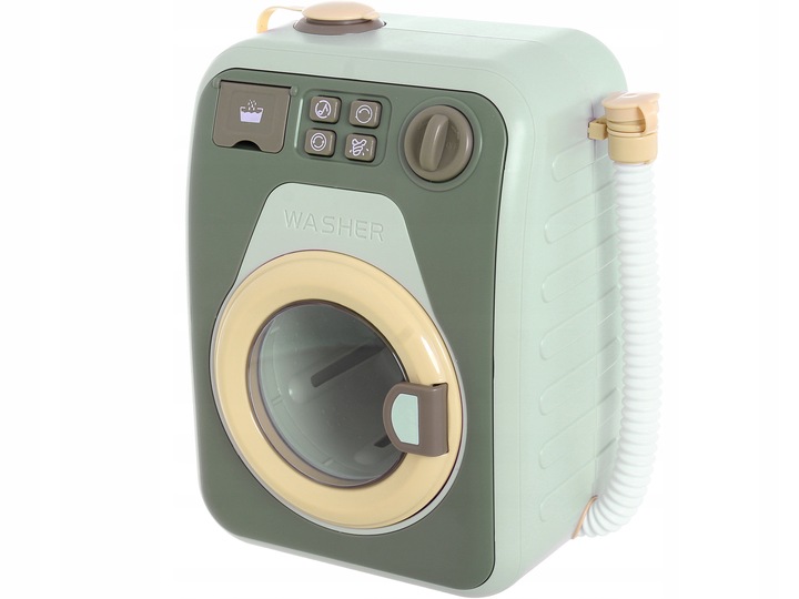 Zabawkowa PRALKA AUTOMATYCZNA DLA DZIECI OBROTOWY BĘBEN WODA światło dźwięk