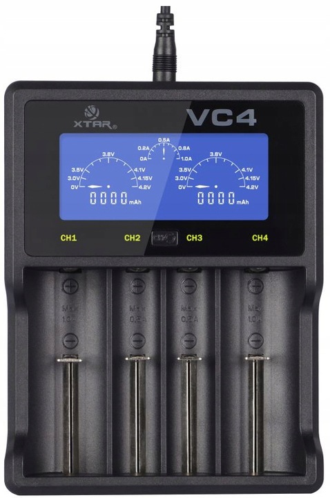 ŁADOWARKA DO BATERII AA 18650 26650 25500 R14 R20