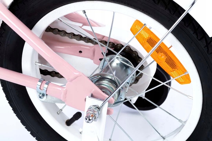 rower rowerek dla dziewczynki TOMABIKE 14 cali model 2025 prowadnik M