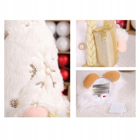 SKRZATY KRASNALE ŚWIĄTECZNE 2x ŚWIECĄCE LED NA BATERIE OZDOBY ŚWIĄTECZNE