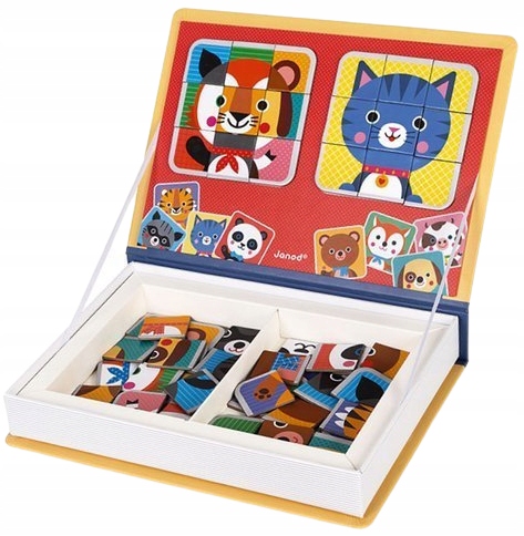 JANOD Magnetibook ZWIERZĄTKA Puzzle Magnetyczne