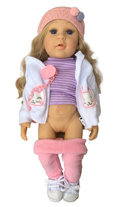 DUŻA LALKA JAK ŻYWA mówi i śpiewa INTERAKTYWNA ANATOMICZNA+GRATIS