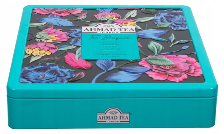 Ahmad Tea Bouquet Caddy zestaw herbat w puszcze bombonierka 9 smaków
