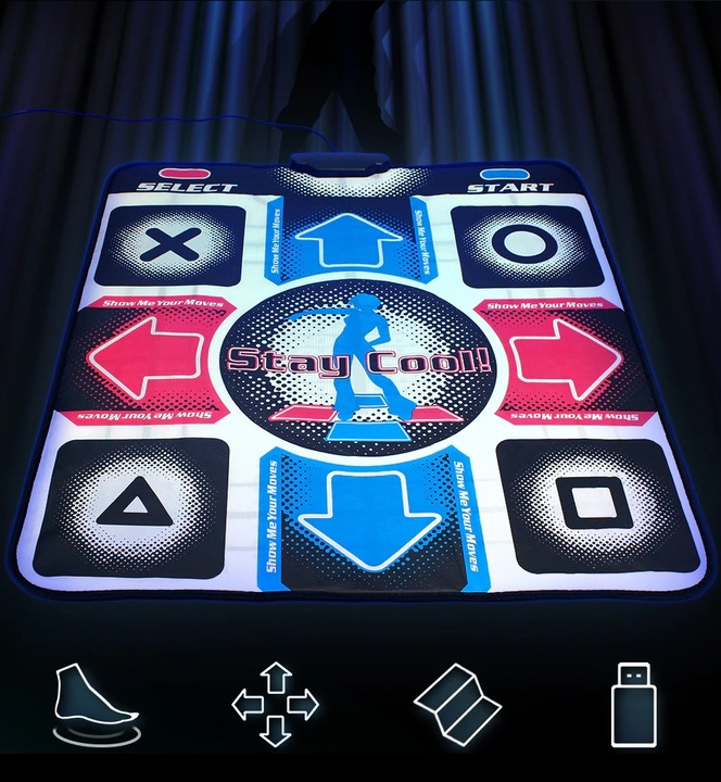 MATA DO TAŃCZENIA TAŃCA KOMPUTER STEPMANIA USB