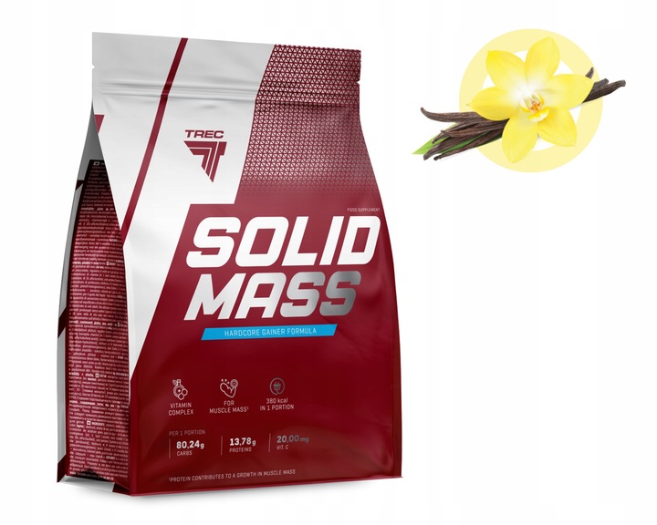 GAINER TREC SOLID MASS OGROMNA PACZKA 5800g MASA BIAŁKO WĘGLOWODANY 5,8 kg