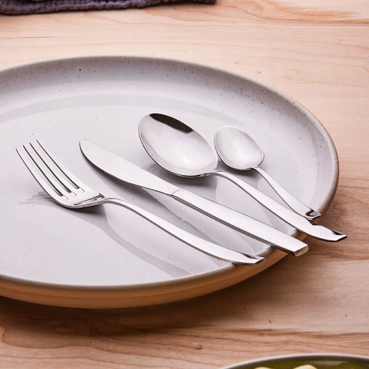 Sztućce Komplet na 6 osób Altom Design Planet srebrny połysk 24 elementy