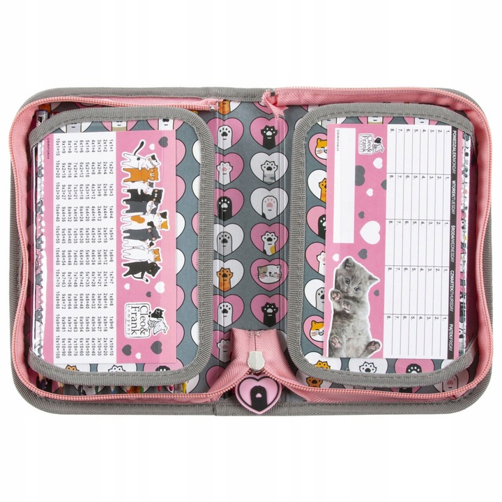 TORNISTER SZKOLNY DLA DZIEWCZYNKI Z KOTKAMI CLEO & FRANK KOTKI 3 części