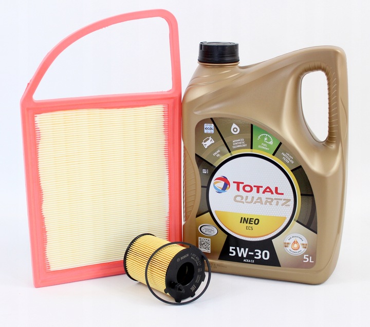 FILTRY +OLEJ TOTAL5W30 5L CITROEN PEUGEOT 1.6HDI