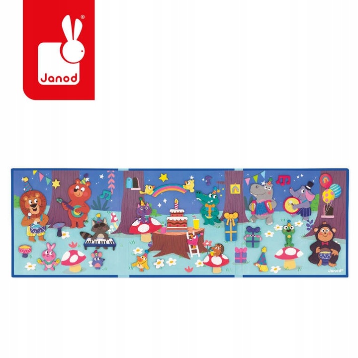 JANOD, Magnetyczna układanka Przyjęcie w lesie Magneti'stories 3+