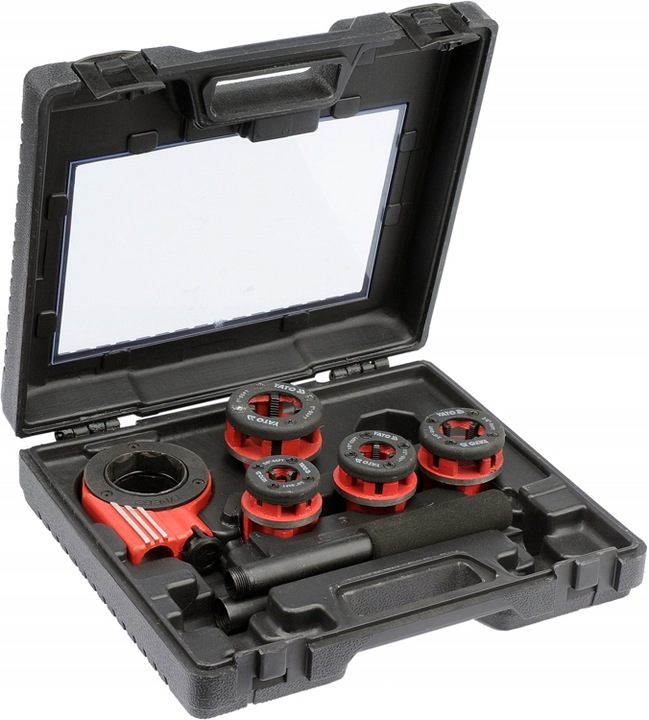 YATO GWINTOWNICA RĘCZNA Z SYSTEMEM GRZECHOTKOWYM DO RUR 4 GŁOWICE YT-29001