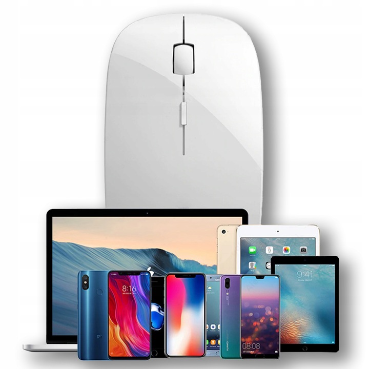 Bezprzewodowa MYSZKA laserowa do komputera DUAL Bluetooth i radio 1600DPI