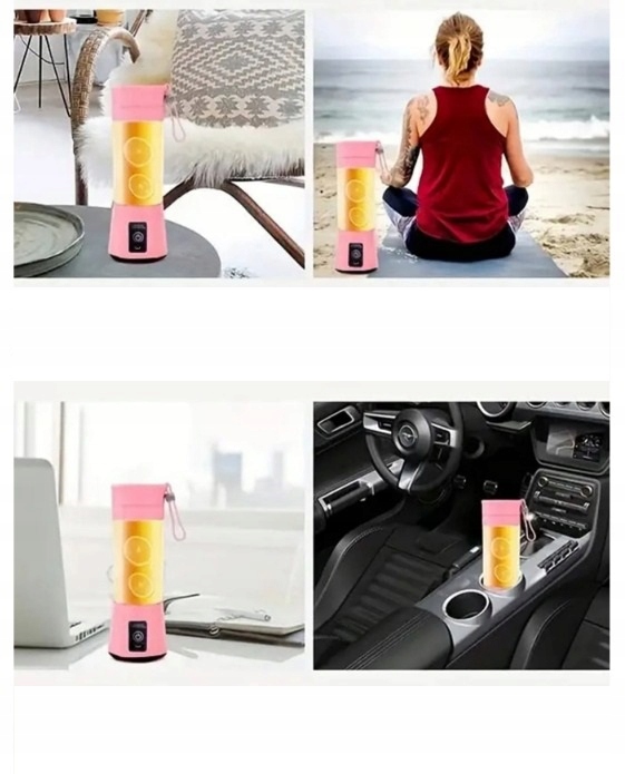 BLENDER MIKSER TURYSTYCZNY USB AKUMULATOR 380ML PRZENOŚNY SHAKER