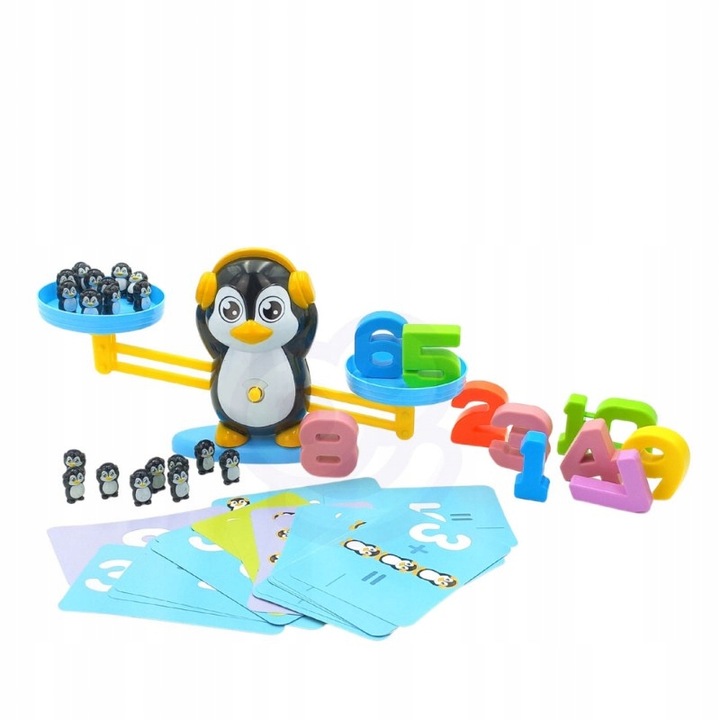 WAGA SZALKOWA RÓWNOWAŻNA EDUKACYJNA Nauka Liczenia Pingwin DLA DZIECI