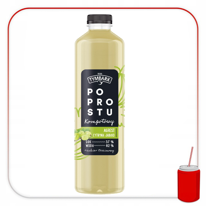 Tymbark Po Prostu Agrest Cytryna Jabłko 12 x 1.25 L