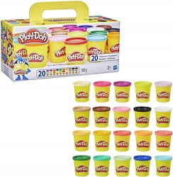 HASBRO PLAY DOH CIASTOLINA ZESTAW 20 TUB A7924