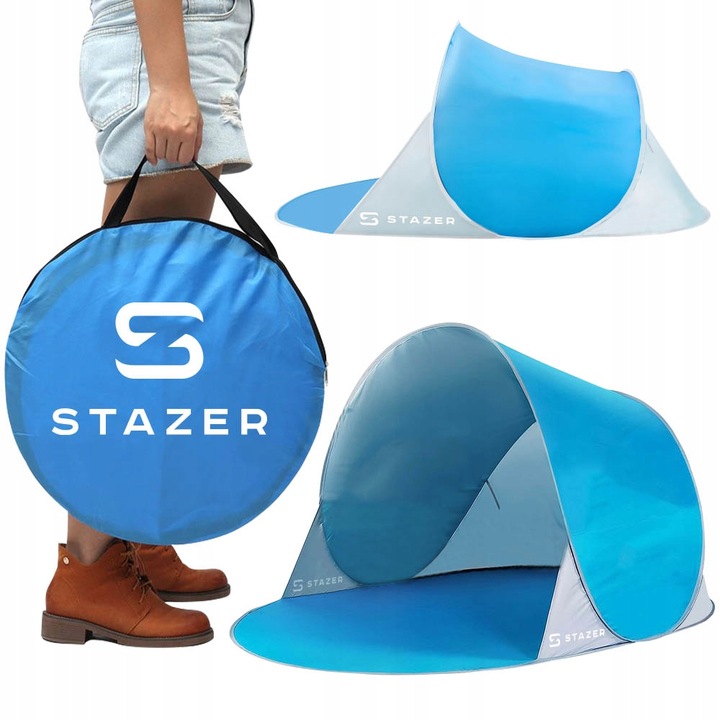 AUTOMATYCZNY NAMIOT PLAŻOWY NA PLAŻĘ SAMOROZKŁADAJĄCY POPUP 192x120x86 CM