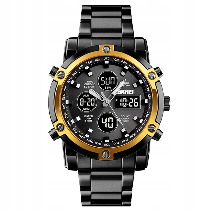 Zegarek męski bransoleta SKMEI wiele funkcji elektroniczny