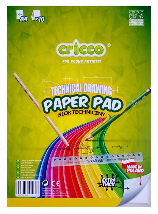 Wyprawka szkolna Cricco duży zestaw przyborów szkolnych do szkoły