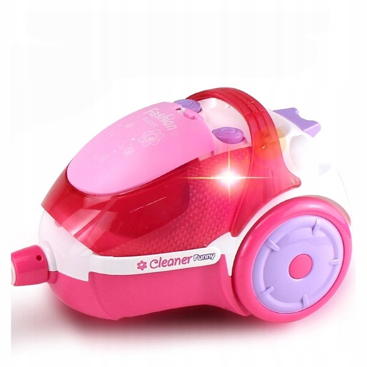 ODKURZACZ RĘCZNY INTERAKTYWNY XXL FUNKCJA SSANIA DŹWIĘK RÓŻOWY WOOPIE