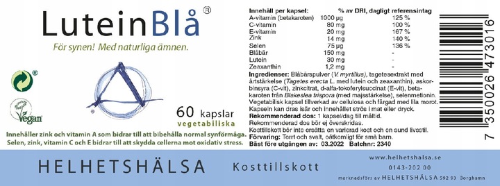 Kompleks Oczy i Wzrok Luteina Aksamitka Borówka