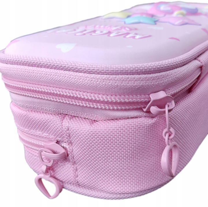 DUŻY PIÓRNIK PODWÓJNY DO SZKOŁY JEDNOROŻEC DŁUGOPI