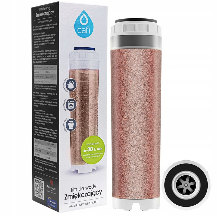 Zestaw filtrów EKO DAFI stacji 3 elementowej węglowy żywiczny polipropylen