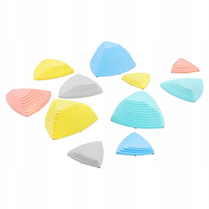 Kolorowe kamienie balansujące dla dzieci – zestaw 11 sztuk do zabawy