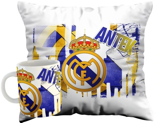 ZESTAW PODUSZKA KUBEK REAL MADRYT MADRID IMIĘ Y5