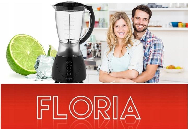 BLENDER KIELICHOWY MIKSER CZARNY BPA FREE 3 BIEGI + PULSE 300W